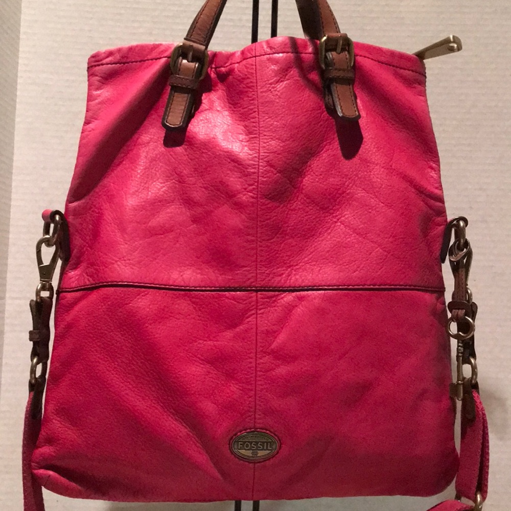 Fossil (ZB 5258) Old Rose Leather Crossbody